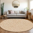 thumbnail image 1 of Addison Rugs Chantille Indoor/Outdoor Transitional Medallions Salmon Washable Round Rug, 8' x 8', 1 of 6