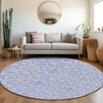 thumbnail image 1 of Addison Rugs Chantille Indoor/Outdoor Transitional Medallions Sky Washable Round Rug, 8' x 8', 1 of 6