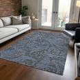 thumbnail image 1 of Addison Rugs Chantille Indoor/Outdoor Transitional Paisley Charcoal Washable Rectangle Rug, 5' x 7'6", 1 of 6