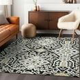 thumbnail image 1 of Addison Rugs Chantille Indoor/Outdoor Transitional Diamonds Black Washable Rectangle Rug, 9' x 12', 1 of 6