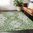thumbnail image 1 of Addison Rugs Chantille Indoor/Outdoor Transitional Diamonds Green Washable Rectangle Rug, 5' x 7'6", 1 of 6