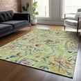 thumbnail image 1 of Addison Rugs Chantille Indoor/Outdoor Transitional Paisley Aloe Washable Rectangle Rug, 3' x 5', 1 of 6
