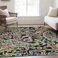 thumbnail image 1 of Addison Rugs Chantille Indoor/Outdoor Transitional Paisley Black Washable Rectangle Rug, 10' x 14', 1 of 6