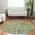 thumbnail image 1 of Addison Rugs Chantille Indoor/Outdoor Transitional Paisley Fern Washable Round Rug, 8' x 8', 1 of 6