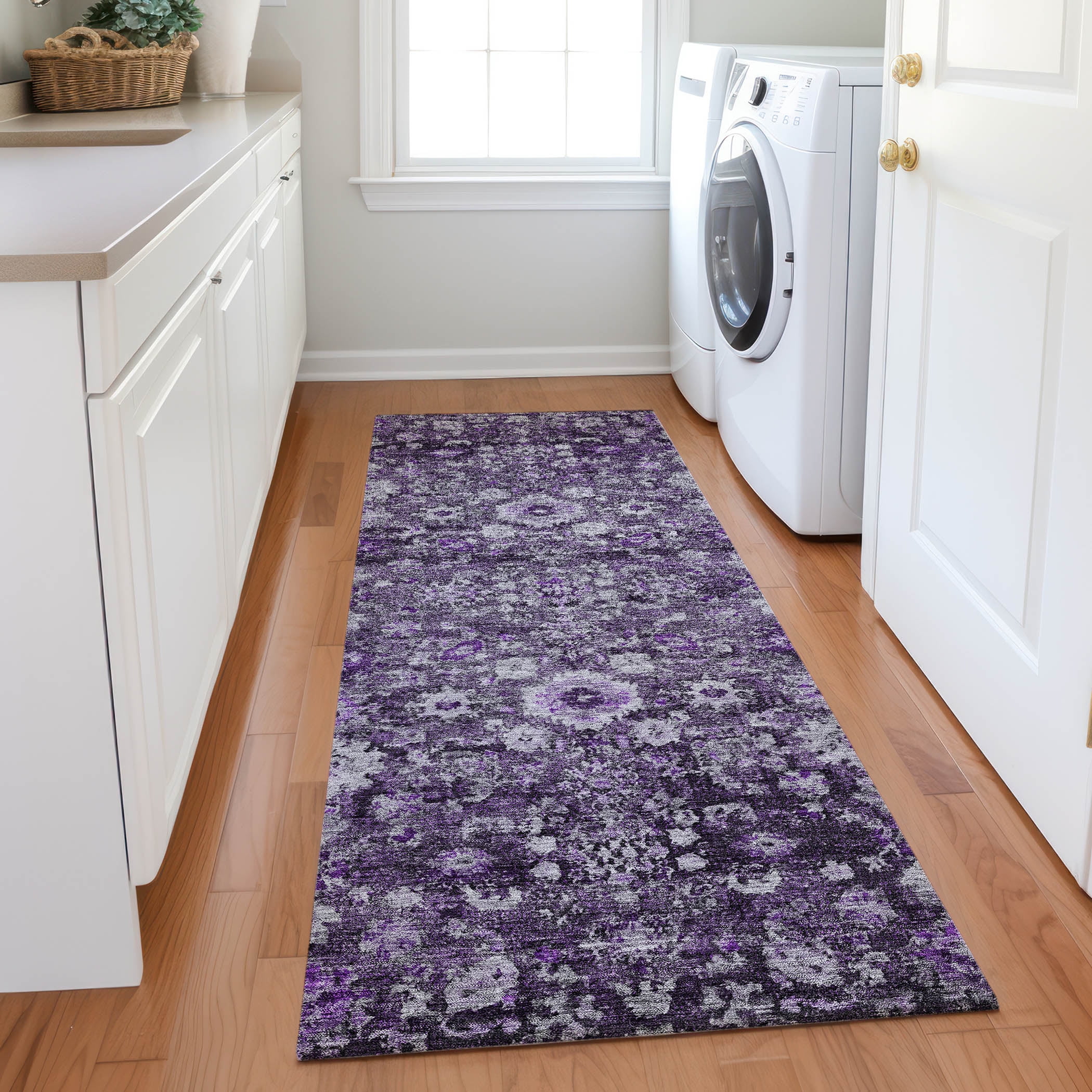 Addison Rugs Chantille Indoor/Outdoor Traditional Oriental Purple ...