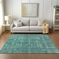 thumbnail image 1 of Addison Rugs Chantille Indoor/Outdoor Transitional Panel Teal Washable Rectangle Rug, 5' x 7'6", 1 of 6