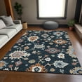 thumbnail image 1 of Addison Rugs Chantille Indoor/Outdoor Traditional Oushak Black Washable Rectangle Rug, 3' x 5', 1 of 6