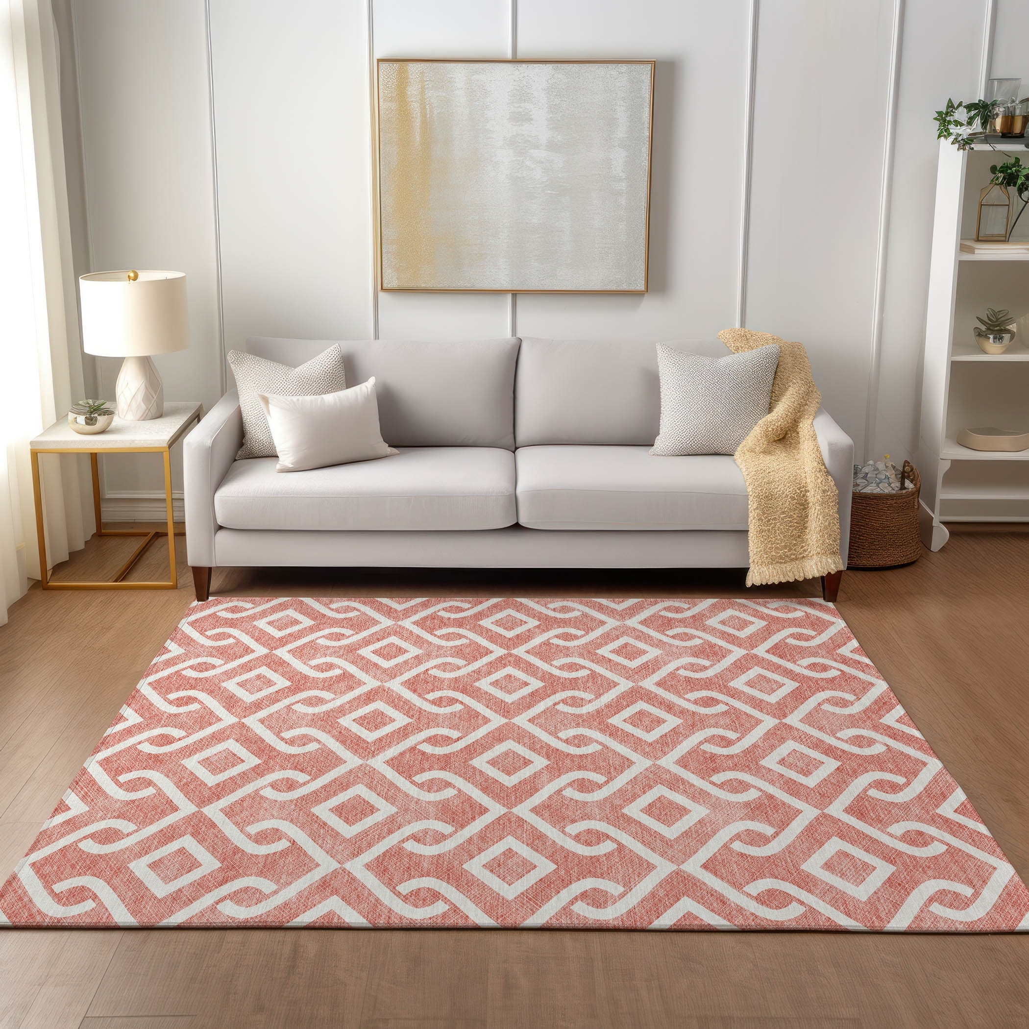 Addison Rugs Machine Washable Indoor/ Outdoor Chantille Trellis Rug ...