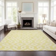 thumbnail image 1 of Addison Rugs Chantille Indoor/Outdoor Transitional Geometric Yellow Washable Rectangle Rug, 3' x 5', 1 of 6