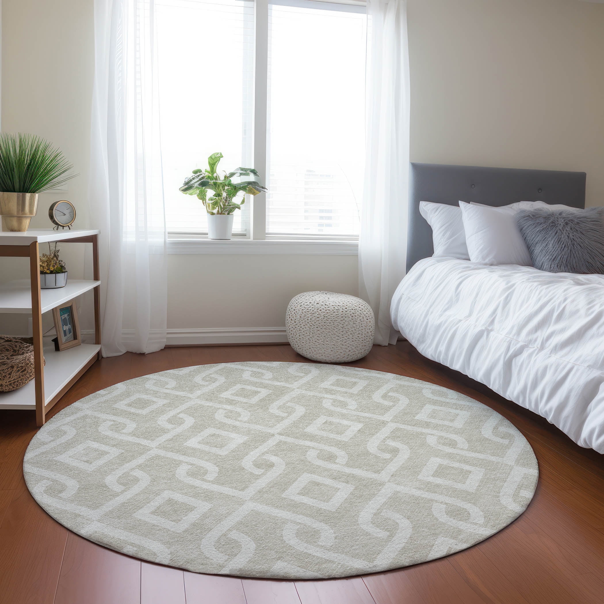 Addison Rugs Chantille Indoor/Outdoor Transitional Geometric Beige ...