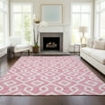 thumbnail image 1 of Addison Rugs Chantille Indoor/Outdoor Transitional Geometric Blush Washable Rectangle Rug, 5' x 7'6", 1 of 6