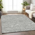 thumbnail image 1 of Addison Rugs Chantille Indoor/Outdoor Transitional Floral Gray Washable Rectangle Rug, 3' x 5', 1 of 6