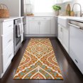 thumbnail image 1 of Addison Rugs Chantille Indoor/Outdoor Transitional Diamond Orange Washable Runner Rug, 2'3" x 7'6", 1 of 6
