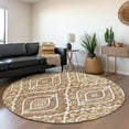 thumbnail image 1 of Addison Rugs Chantille Indoor/Outdoor Transitional Diamond Paprika Washable Round Rug, 8' x 8', 1 of 6