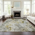 thumbnail image 1 of Addison Rugs Chantille Indoor/Outdoor Transitional Floral Taupe Washable Rectangle Rug, 9' x 12', 1 of 6