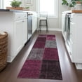 thumbnail image 1 of Addison Rugs Chantille Indoor/Outdoor Transitional Patchwork Merlot Washable Runner Rug, 2'3" x 7'6", 1 of 6