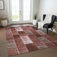 thumbnail image 1 of Addison Rugs Chantille Indoor/Outdoor Traditional Patchwork Burgundy Washable Rectangle Rug, 5' x 7'6", 1 of 6