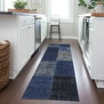 thumbnail image 1 of Addison Rugs Chantille Indoor/Outdoor Transitional Patchwork Navy Washable Runner Rug, 2'3" x 7'6", 1 of 6