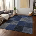 thumbnail image 1 of Addison Rugs Chantille Indoor/Outdoor Transitional Patchwork Navy Washable Rectangle Rug, 8' x 10', 1 of 6
