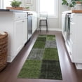 thumbnail image 1 of Addison Rugs Chantille Indoor/Outdoor Transitional Patchwork Olive Washable Runner Rug, 2'3" x 7'6", 1 of 6