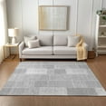 thumbnail image 1 of Addison Rugs Chantille Indoor/Outdoor Traditional Patchwork Silver Washable Rectangle Rug, 9' x 12', 1 of 6