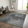 thumbnail image 1 of Addison Rugs Chantille Indoor/Outdoor Transitional Patchwork Gray Washable Rectangle Rug, 2'6" x 3'10", 1 of 6