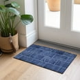 thumbnail image 1 of Addison Rugs Chantille Indoor/Outdoor Transitional Patchwork Navy Washable Rectangle Rug, 1'8" x 2'6", 1 of 6