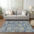 thumbnail image 1 of Addison Rugs Chantille Indoor/Outdoor Transitional Floral Blue Washable Rectangle Rug, 10' x 14', 1 of 6