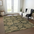 thumbnail image 1 of Addison Rugs Chantille Indoor/Outdoor Transitional Floral Charcoal Washable Rectangle Rug, 5' x 7'6", 1 of 6