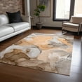 thumbnail image 1 of Addison Rugs Chantille Indoor/Outdoor Transitional Watercolors Orange Washable Rectangle Rug, 10' x 14', 1 of 6