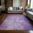 thumbnail image 1 of Addison Rugs Chantille Indoor/Outdoor Transitional Watercolors Purple Washable Rectangle Rug, 8' x 10', 1 of 6