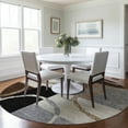 thumbnail image 1 of Addison Rugs Chantille Indoor/Outdoor Transitional Geometric Pewter Washable Round Rug, 8' x 8', 1 of 6