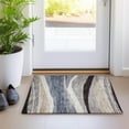 thumbnail image 1 of Addison Rugs Chantille Indoor/Outdoor Transitional Swirls Blue Washable Rectangle Rug, 1'8" x 2'6", 1 of 6