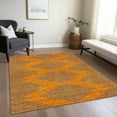 thumbnail image 1 of Addison Rugs Chantille Indoor/Outdoor Transitional Geometric Orange Washable Rectangle Rug, 9' x 12', 1 of 6