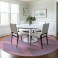 thumbnail image 1 of Addison Rugs Chantille Indoor/Outdoor Transitional Geometric Pink Washable Round Rug, 8' x 8', 1 of 6