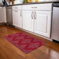 thumbnail image 1 of Addison Rugs Chantille Indoor/Outdoor Transitional Geometric Red Washable Rectangle Rug, 1'8" x 2'6", 1 of 6