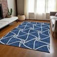 thumbnail image 1 of Addison Rugs Machine Washable Indoor/ Outdoor Contemporary Links Chantille Rug Blue - 5' x 7'6", 1 of 6
