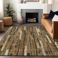 thumbnail image 1 of Addison Rugs Chantille Indoor/Outdoor Transitional Stripes Mocha Washable Rectangle Rug, 3' x 5', 1 of 6