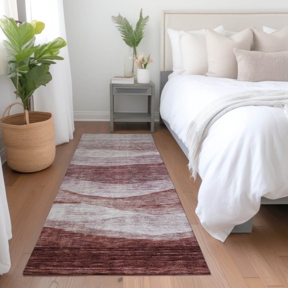 Addison Rugs Chantille Indoor/Outdoor Transitional Swirls Blush Washable Runner Rug, 2'3" x 7'6"