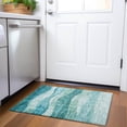 thumbnail image 1 of Addison Rugs Chantille Indoor/Outdoor Transitional Swirls Teal Washable Rectangle Rug, 1'8" x 2'6", 1 of 6