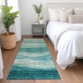 thumbnail image 1 of Addison Rugs Chantille Indoor/Outdoor Transitional Swirls Teal Washable Runner Rug, 2'3" x 7'6", 1 of 6