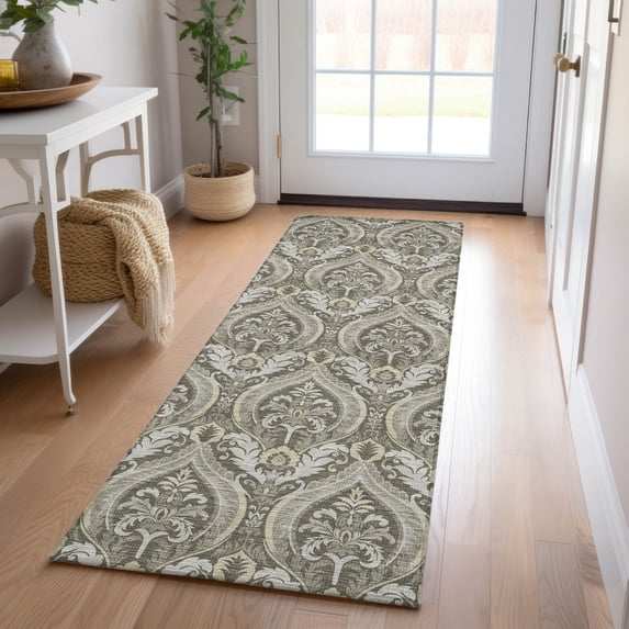 Addison Rugs Chantille Indoor/Outdoor Transitional Panel Taupe Washable Runner Rug, 2'3" x 7'6"