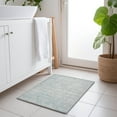 thumbnail image 1 of Addison Rugs Chantille Indoor/Outdoor Transitional Damask Aqua Washable Rectangle Rug, 1'8" x 2'6", 1 of 6