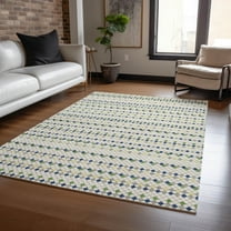 Addison Rugs Chantille Indoor/Outdoor Transitional Stripes Linen Washable Rectangle Rug, 10' x 14'