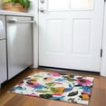 thumbnail image 1 of Addison Rugs Chantille Indoor/Outdoor Transitional Floral Ivory Washable Rectangle Rug, 1'8" x 2'6", 1 of 6