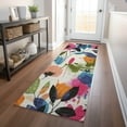 thumbnail image 1 of Addison Rugs Chantille Indoor/Outdoor Transitional Floral Ivory Washable Runner Rug, 2'3" x 7'6", 1 of 6