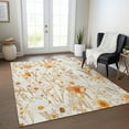 thumbnail image 1 of Addison Rugs Chantille Indoor/Outdoor Transitional Floral Ivory Washable Rectangle Rug, 9' x 12', 1 of 6