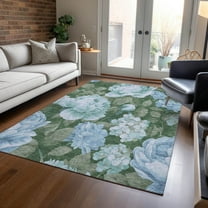 Addison Rugs Chantille Indoor/Outdoor Transitional Floral Sky Washable Rectangle Rug, 10' x 14'