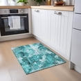 thumbnail image 1 of Addison Rugs Chantille Indoor/Outdoor Transitional Floral Teal Washable Rectangle Rug, 1'8" x 2'6", 1 of 6