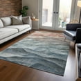 thumbnail image 1 of Addison Rugs Chantille Indoor/Outdoor Transitional Waves Teal Washable Rectangle Rug, 10' x 14', 1 of 6